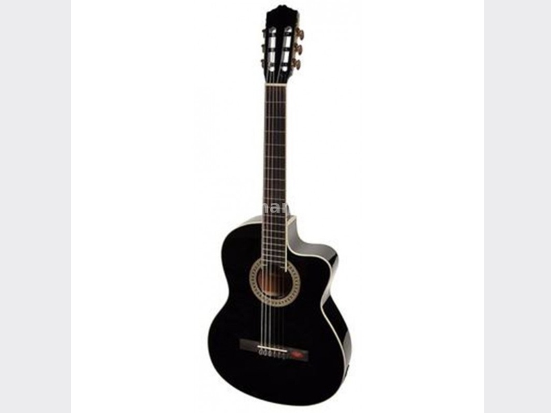 Salvador Cortez CC-10CE BK-Ozvučena klasična gitara