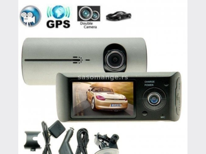 Auto Kamera Dupla kamera+GPS R300 Prednja + Zadnja