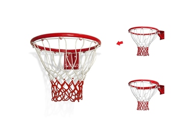 Košarkaški obruč ojačani 1 - crveno bela mrežica