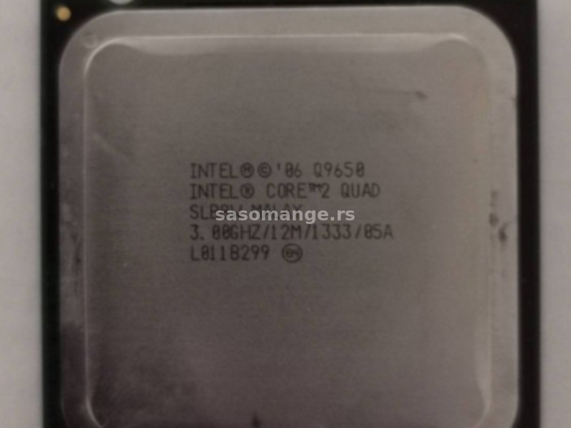Intel Core2Quad Processor Q9650 (12M Cache, 3.00 GHz, 1333F