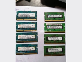 Ram memorija DDR3 po 1GB za laptop