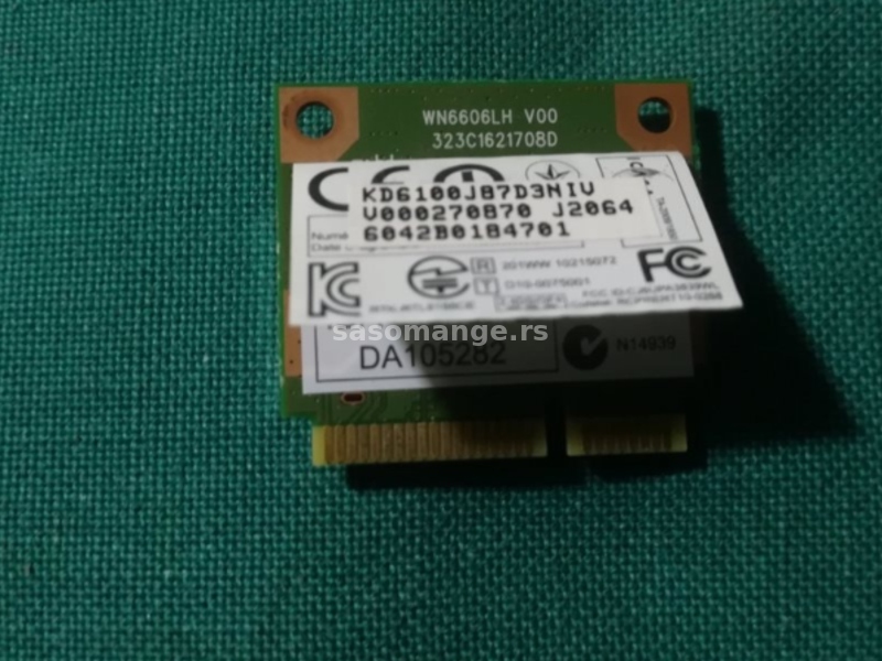 Toshiba Satellite C855D Wireless Kartica Wi-Fi Card