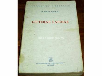 LITTERAE LATINAE - Dr Milan Budimir