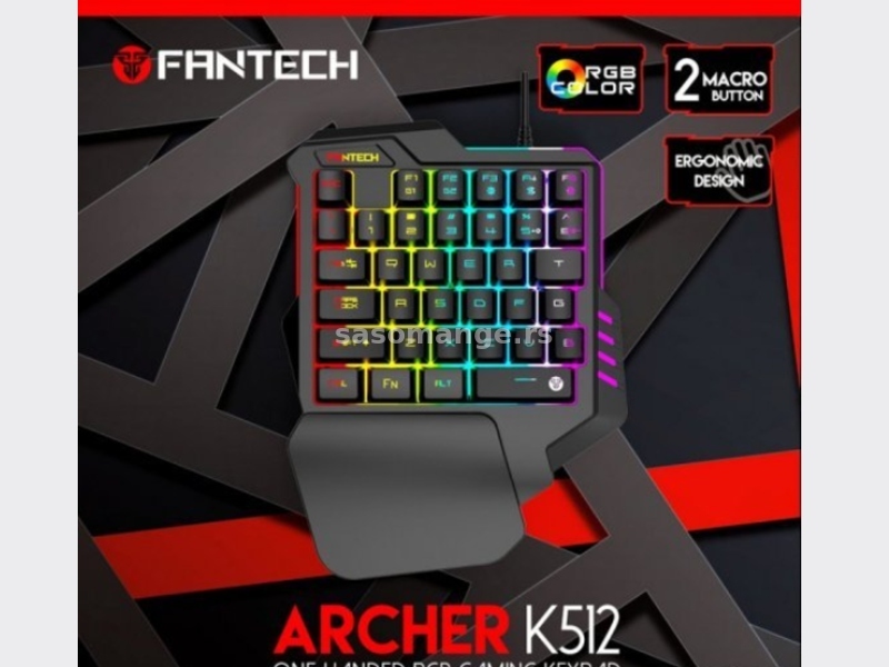 Tastatura Gaming Fantech K512 Archer crna