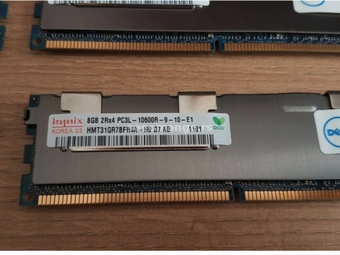 Serverska memorija Hynix 8GB DDR3 ECC HP DELL APPLE sa baferima i hladnjacima