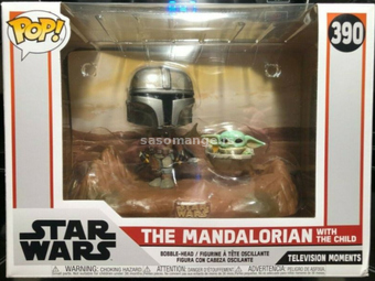 Star Wars Mandalorian with the Child baby Yoda POP!