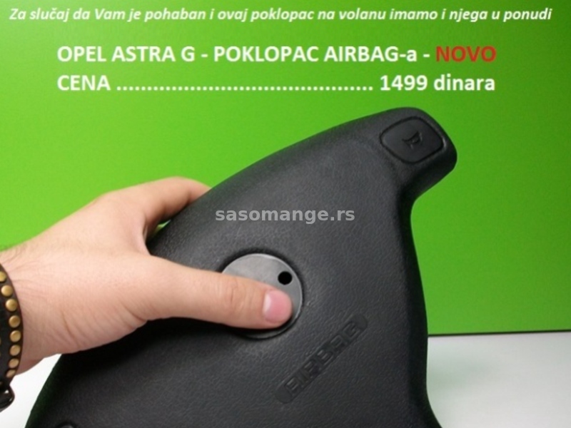 OPEL ASTRA G poklopac za Airbag (1998-2009) NOVO