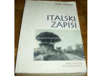 ITALSKI ZAPISI - Jovan Premeru