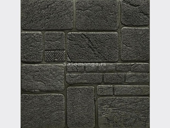 3D SAMOLEPLJIVE TAPETE - Peščani crni kamen