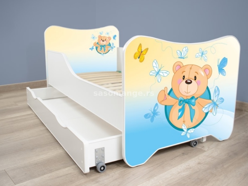 Dečiji krevet sa dušekom 140x70 Happy Kitty Small Teddy