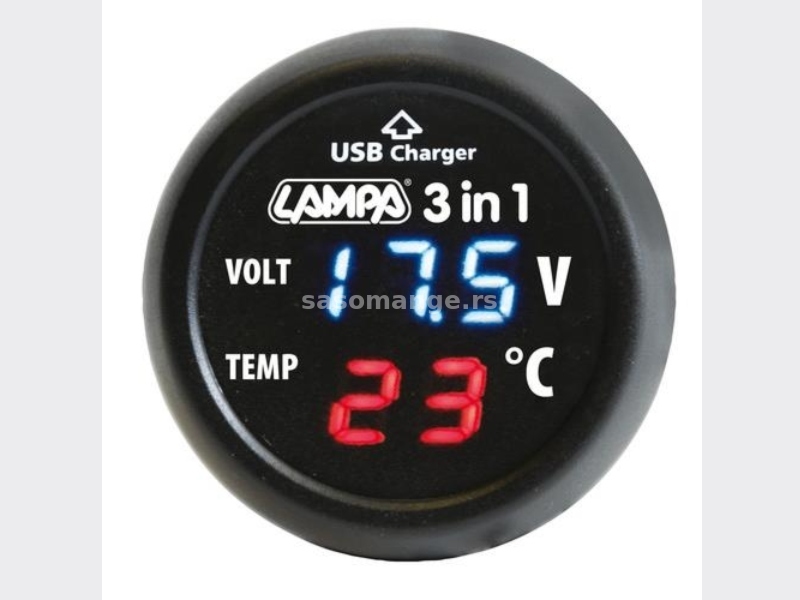 Termometar+voltmetar+usb