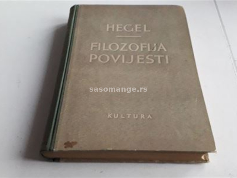 Filozofija povijesti Hegel tvrd povez 1951. god.