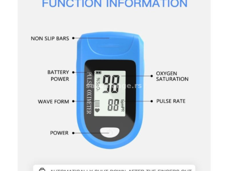 Oximeter - Oksimetar- merač pulsa- saturacije-pulsni oksimetar-
