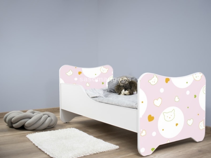 Dečiji krevet sa dušekom Happy Kitty160x80 KITTY