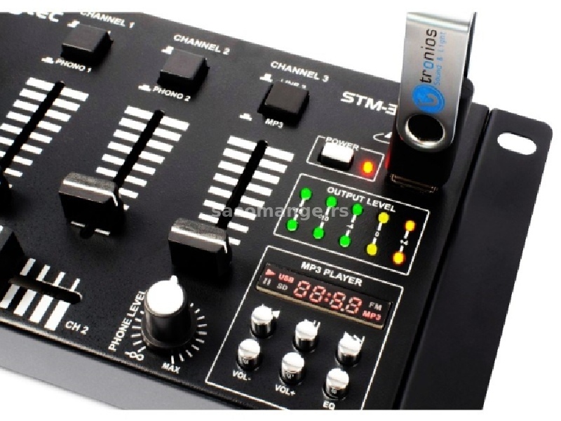SkyTec STM 3020B 6-Channel Mixer USB MP3
