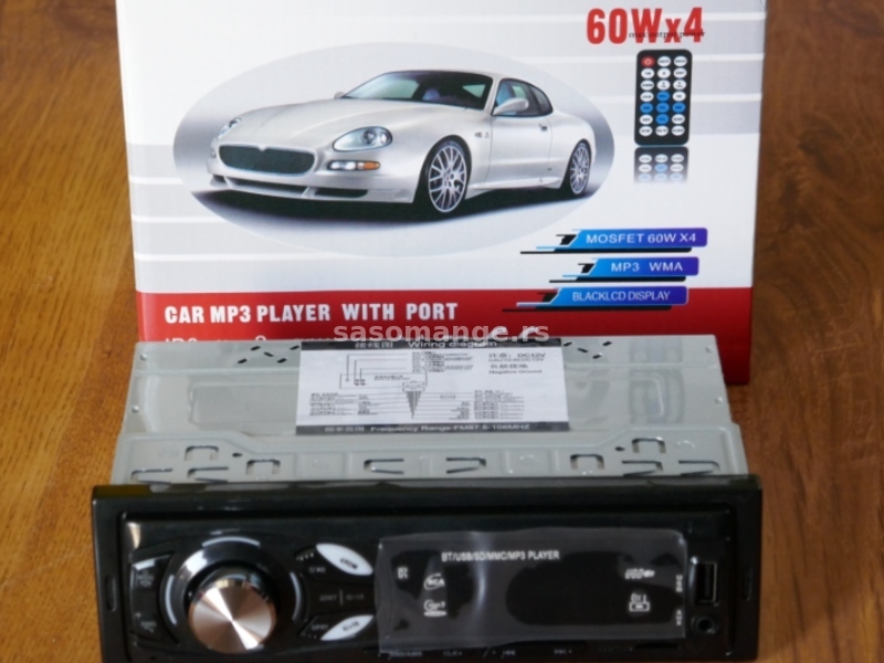 Auto radio BLUETOOTH - MP3/FM/USB/AUX/SD - Radio za kola