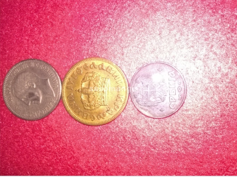 3 Kovanice iz različitog vremena.