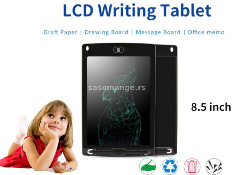 8,5" prenosni smart LCD tablet za pisanje, crtanje, grafika, AKCIJA - 25% stara 799,00 NOVA 599