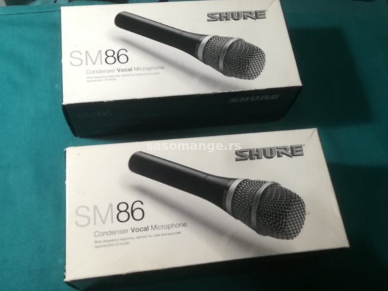 Vrhunski kondenzatorski mikrofon SHURE SM86