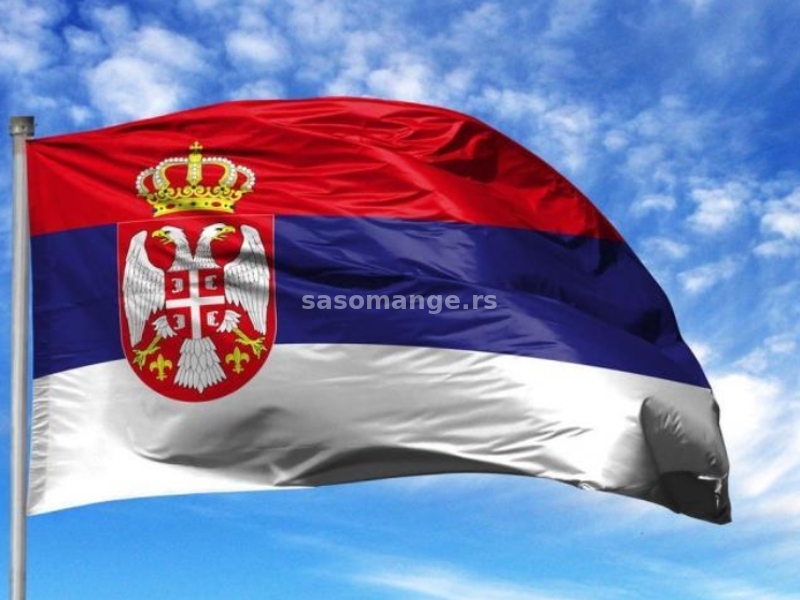 ZASTAVA SRBIJE -Serbia Flag- 250 x 150 cm - double-sided - obostrana
