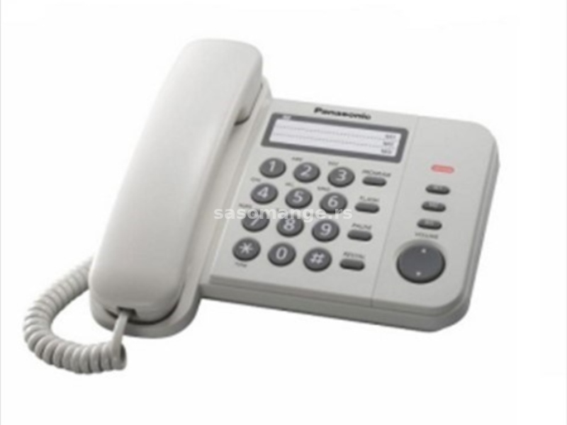 Panasonic zičani telefon- PANASONIC telefon KX-TS520FXW beli