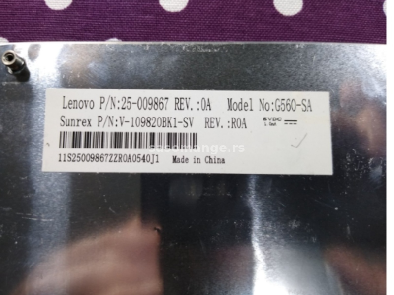 Lenovo G565 Tastatura