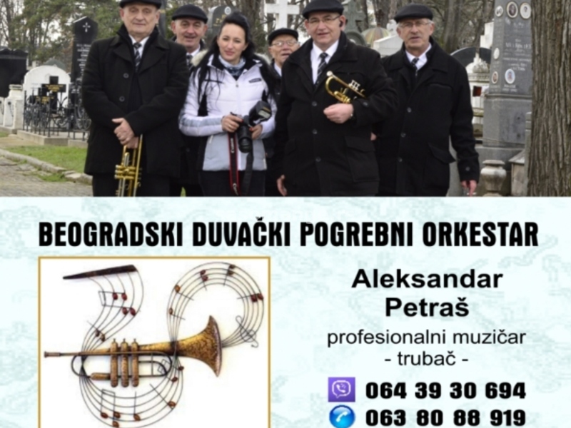 Zvanični duvački pogrebni orkestar pleh muzika trubači za sahrane Srbija