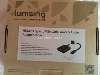Mini HDMI D na VGA konverter