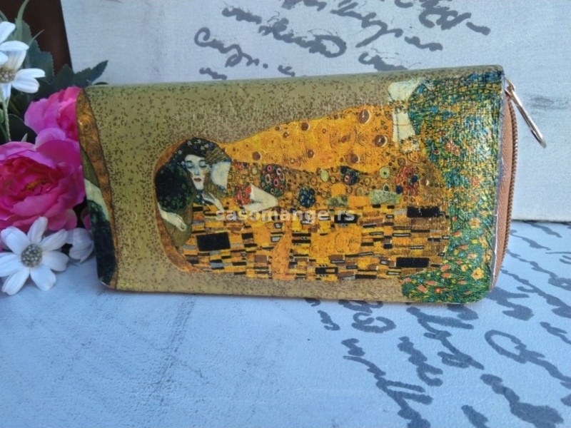 Novcanik Gustav Klimt "Poljubac"