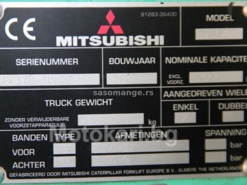 Plinski (gas) viljuškar MITSUBISHI