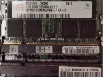 1GB Hynix DDR 333 MHz PC2700S 200PIN SO-DIMM Laptop Memory