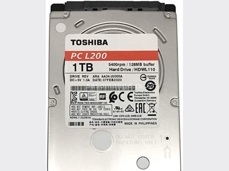TOSHIBA L200 500GB i 1TB interni 2.5"