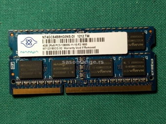 DDR3 4GB u komadu za laptop Nanya 1600MHz