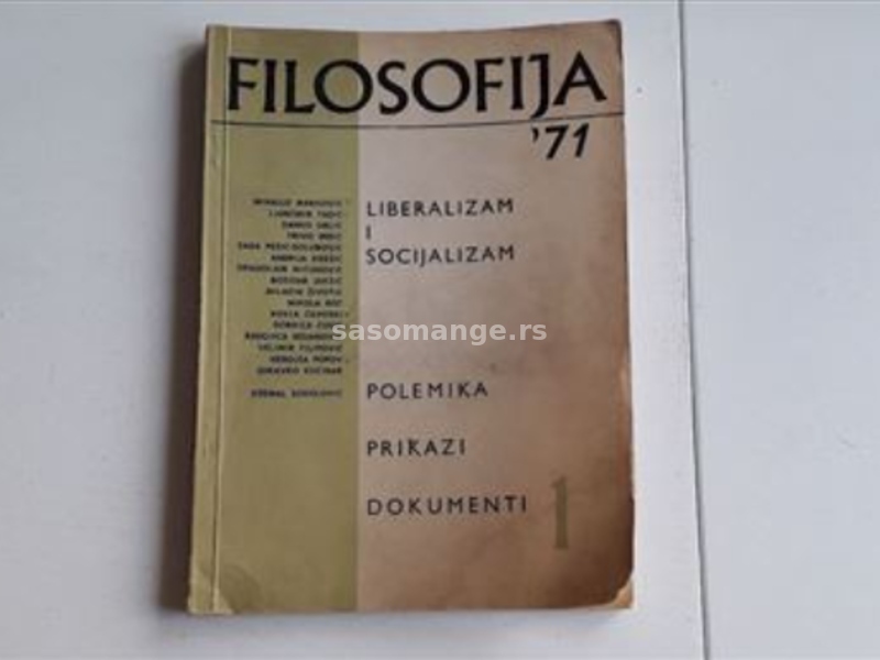 Filosofija 71 Liberalizam i socijalizam polemika