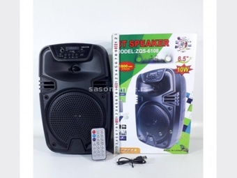 Zvučnik bluetooth karaoke 6,5 inča ZQS-6108
