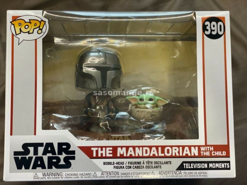 Star Wars Mandalorian with the Child baby Yoda POP!