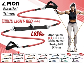Light-red trimer TG-02 jačina elastičnih guma lbs 20