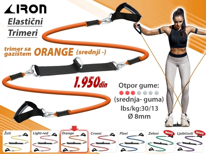 Orange trimer TG-02 jačina elastičnih guma lbs 30