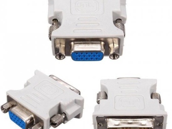 DVI-D(18+1) muški na VGA ženski adapter