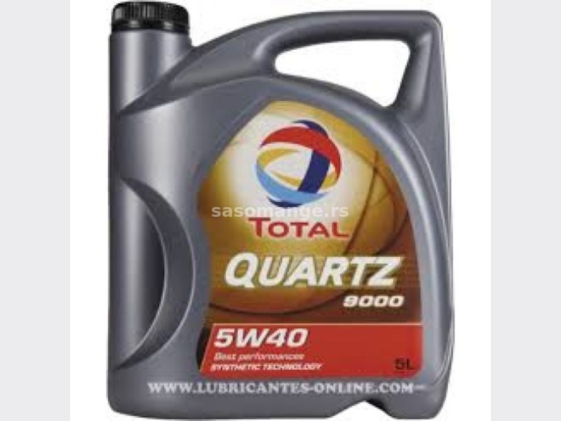 Motorno ulje Total Quartz 9000 5w-40 5 lit