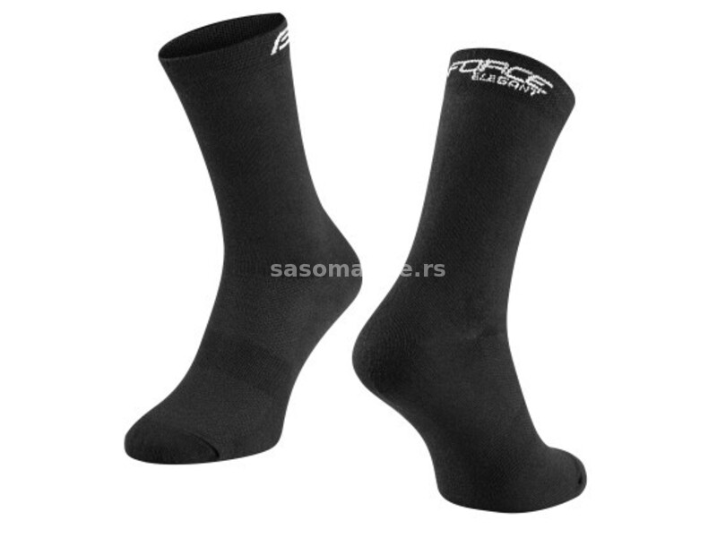 Force čarape elegant duge, crne l-xl / 42-46 ( 9009140 )