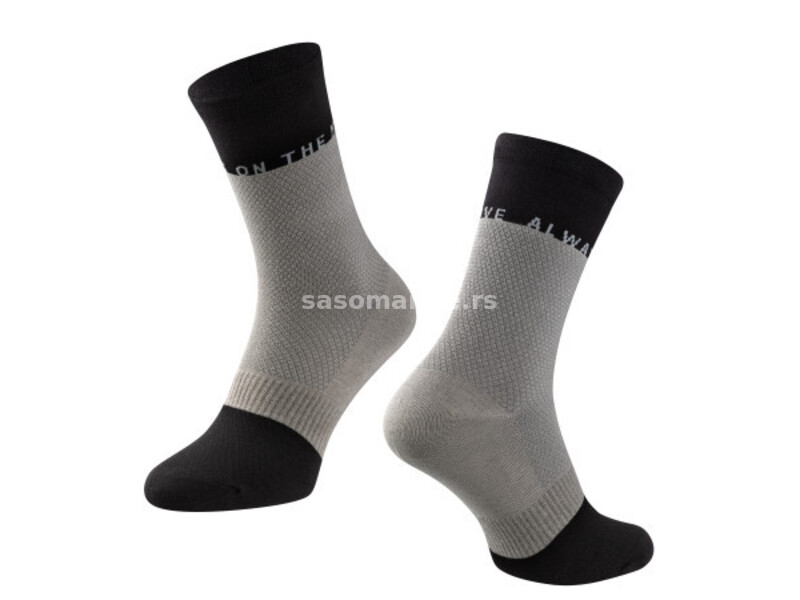 Force čarape force move, siva-crna l-xl/42-46 ( 90085770 )