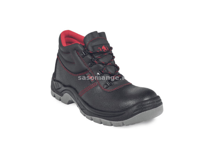 Fridrich s1 duboke zaštitne cipele, kožne, crno-crvene, veličina 43 ( 1020011262720043 )