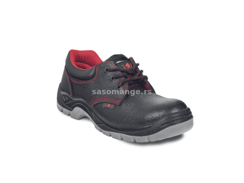 Fridrich s1 plitke zaštitne cipele, kožne, crno-crvene, veličina 47 ( 1020011257720047 )
