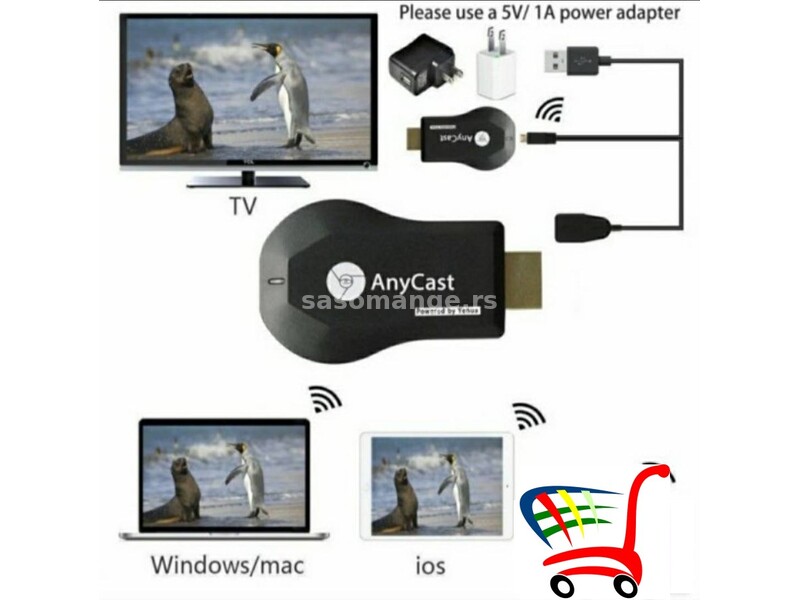 Full HD prijemnik za TV AnyCast m9 plus - Full HD prijemnik za TV AnyCast m9 plus
