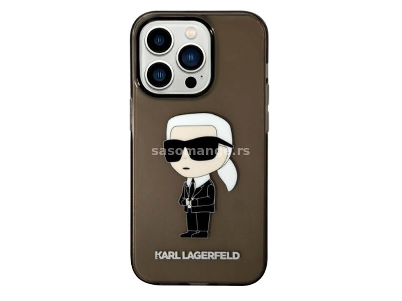 Futrola Karl Lagerfeld IML NFT Ikonik za Iphone 14 Pro crna