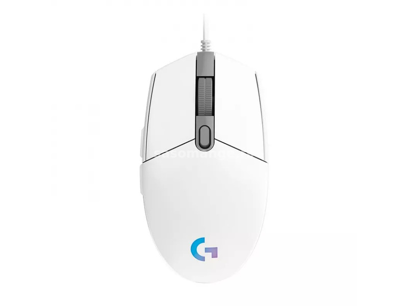 G102 Lightsync Gaming Mouse, White USB