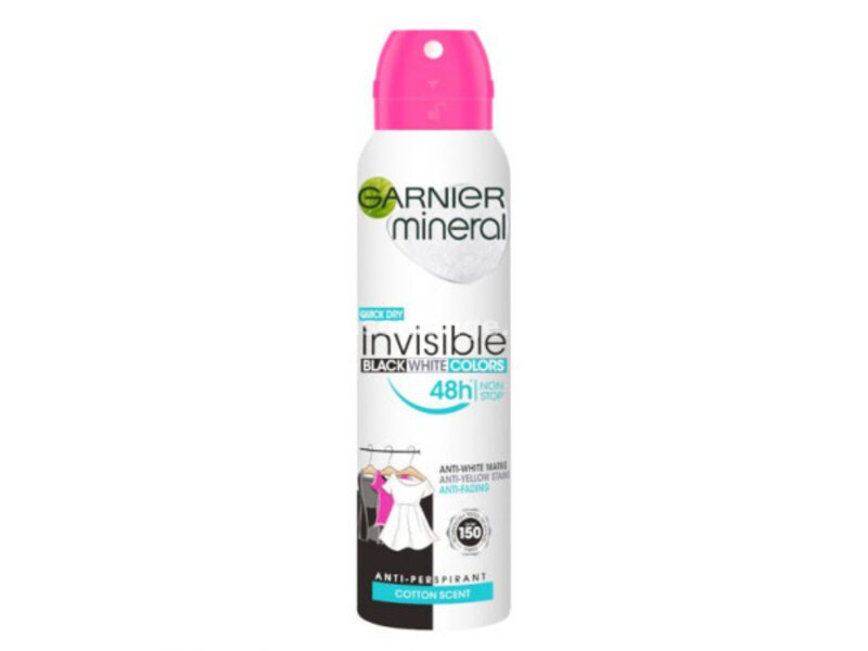Garnier Mineral Invisible Black, White &amp; Colors dezodorans u spreju 150 ml ( 1003000143 )