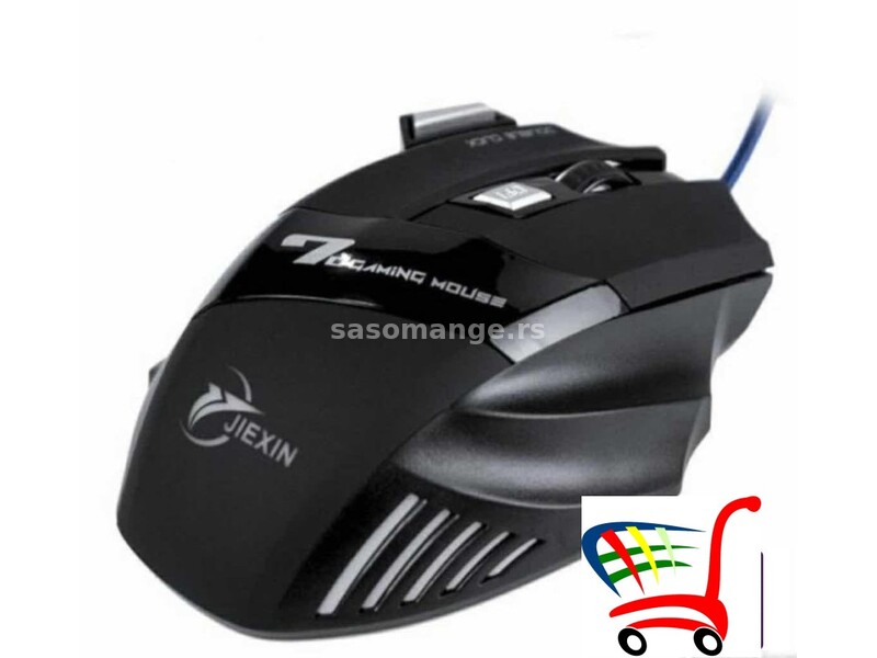 Gejmetski miš JIEXIN -X11 / mišza kompjuter / led - Gejmetski miš JIEXIN -X11 / mišza kompjuter /...
