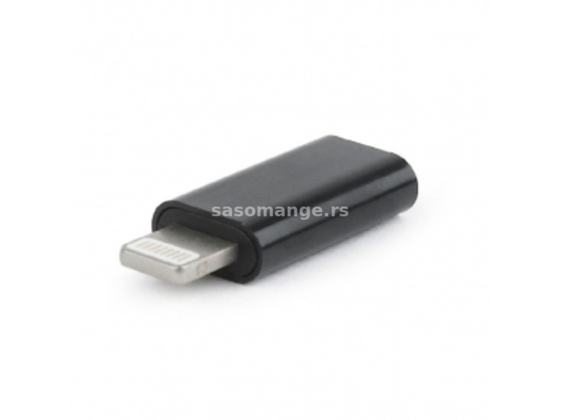 Gembird (A-USB-CF8PM-01) adapter lighting (muški) na USB tip C (ženski) crni